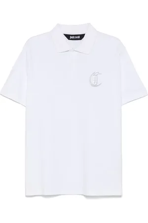 Roberto Cavalli Polo à logo brodé