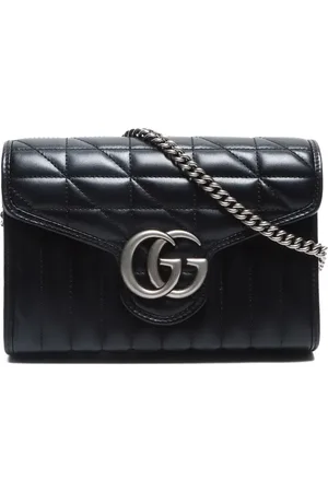 Gucci Portefeuille GG Marmont à bride en chaîne (2020-2025)