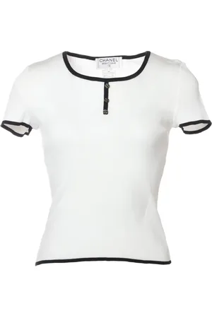 CHANEL T-shirt à design nervuré (1995)