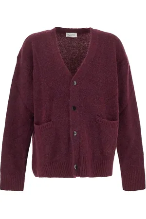 LANEUS Cardigan en laine vierge à design nervuré