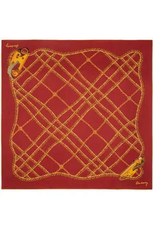 Burberry Foulard en soie à motif Chain Check