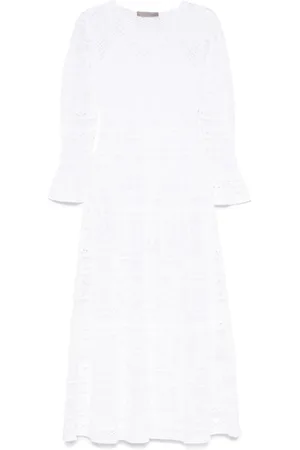 D.EXTERIOR Robe en maille à coupe longue