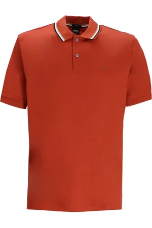 HUGO BOSS Polo à col contrastant