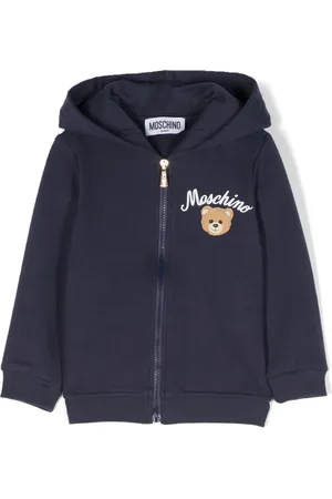 Moschino Hoodie zippé à logo imprimé