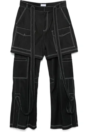 OFF-WHITE Pantalon Stitch Twill Samurai à poches cargo
