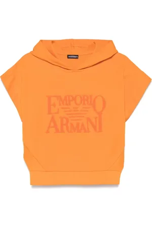 Emporio Armani Hoodie à logo en tissu éponge