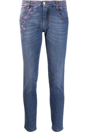 ERMANNO SCERVINO Jean skinny à broderies