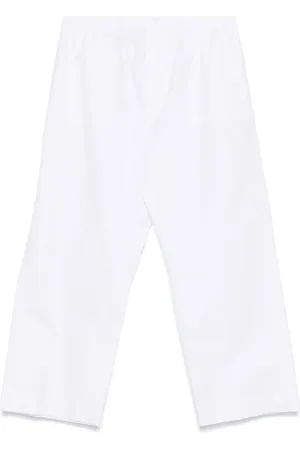 Carven Pantalon en popeline à taille élastiquée