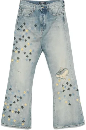 AMIRI Jean MA Quad à broderies