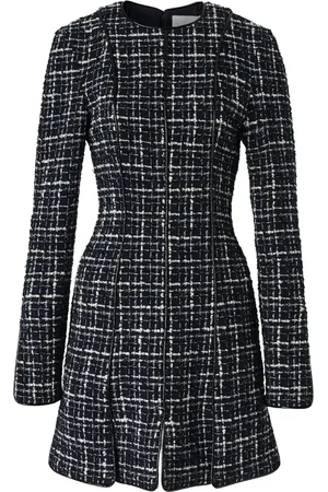 GENNY Robe courte en tweed à carreaux