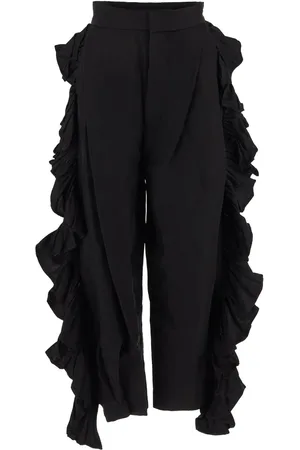 UMA WANG Pantalon à ourlet à volants