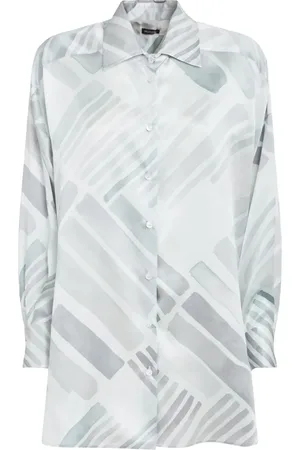 Kiton Chemise en soie à motif Ethnic Brush