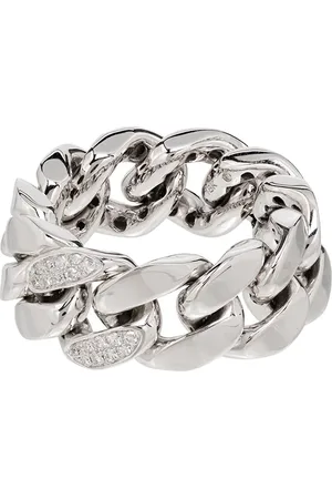 Shay Bague en or blanc 18ct sertie de diamants
