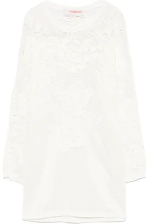 Fiorucci T-shirt en crochet à fleurs