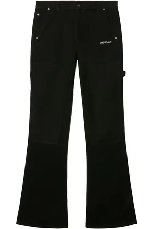 OFF-WHITE Pantalon à logo brodé