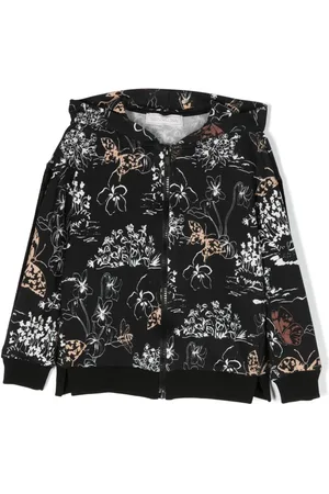 MONNALISA Veste fleurie à capuche