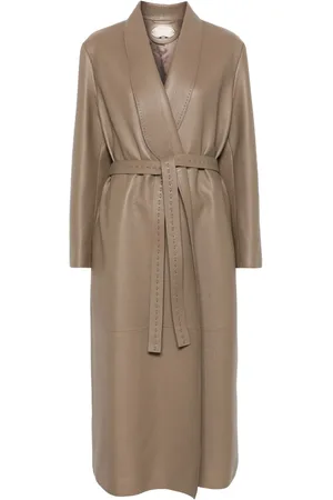 Fendi Manteau en cuir