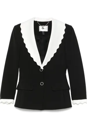 NISSA Blazer à bord contrastant