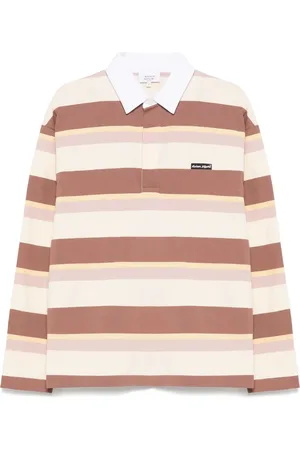 Maison Kitsuné Polo rayé à manches longues