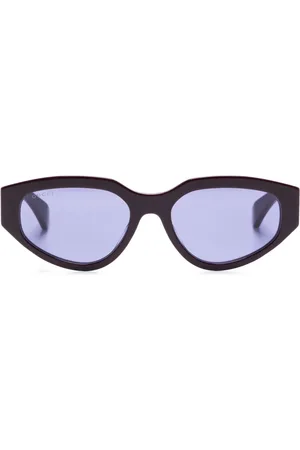 Gucci Lunettes de soleil à monture papillon