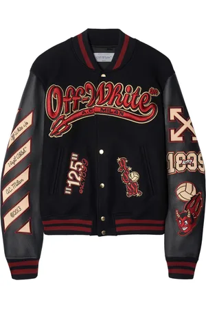 OFF-WHITE X A.C. veste teddy Milan à logo appliqué