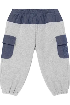 Fendi Pantalon de jogging à design bicolore