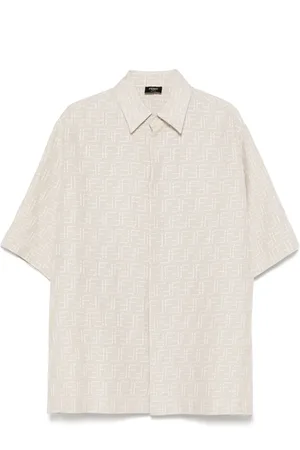 Fendi Chemise à motif monogrammé en jacquard
