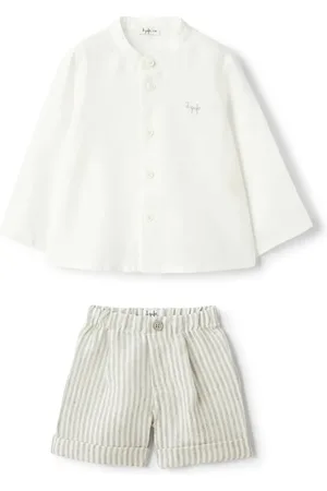 Il gufo Ensemble chemise-short en lin