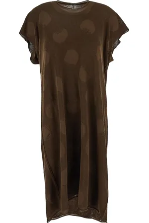 UMA WANG Robe mi-longue à pois