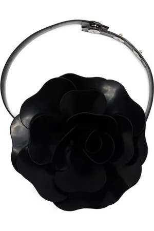 Serafini Collier ras-de-cou à applique rose