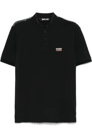 Roberto Cavalli Polo à logo brodé