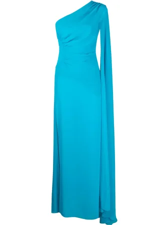 BLANCA Robe longue Azzeruolo à manches drapées