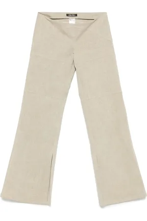 Elena Velez Pantalon slim à taille basse