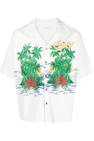 Rhude Chemise Palmas Snap à manches courtes