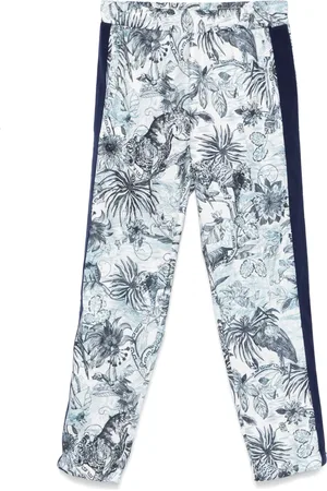 Roberto Cavalli Pantalon de jogging à imprimé tropical