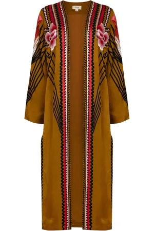 TEMPERLEY LONDON Manteau brodé Romina à coupe longue