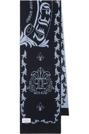 Philipp Plein écharpe en mérinos à motif monogrammé