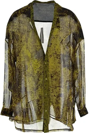 Rick Owens Chemise à effet de transparence