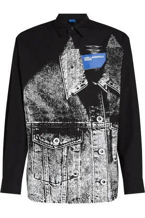 Karl Lagerfeld Chemise à imprimé trompe l’œil