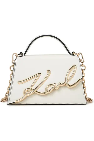Karl Lagerfeld Petit sac à bandoulière Signature en cuir