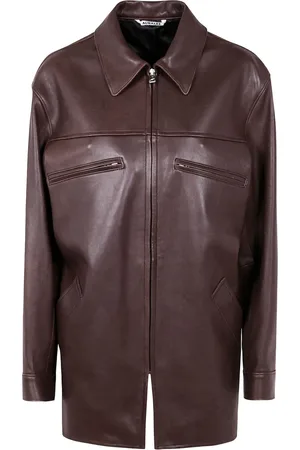 Auralee Veste bomber en cuir