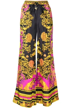 Camilla Pantalon ample imprimé en soie