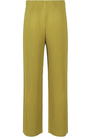 Issey Miyake Pantalon fuselé à effet plissé