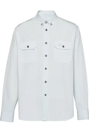 Prada Chemise en coton à boutonnière