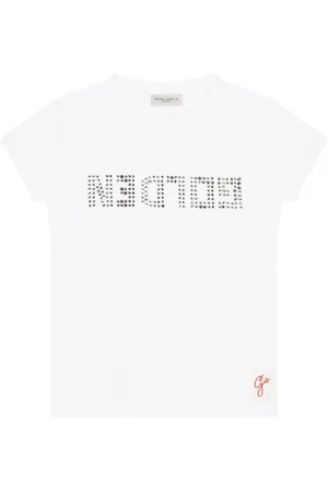 Golden Goose T-shirt à logo strassé