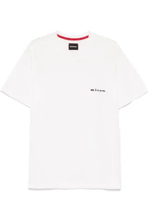 Kiton T-shirt à logo brodé