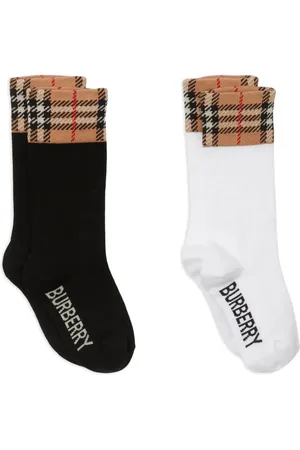 Burberry Lot de deux paires de chaussettes à motif Vintage Check
