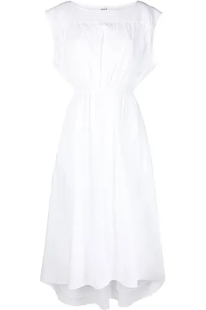 Totême Robe mi-longue à design asymétrique