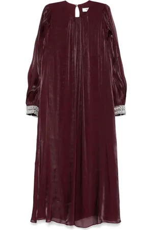 NISSA Robe mi-longue à ornements de perles
