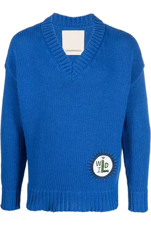 Emporio Armani Pull à logo brodé